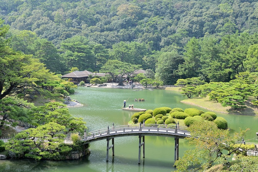 香川県高松市の大名庭園、特別名勝栗林公園