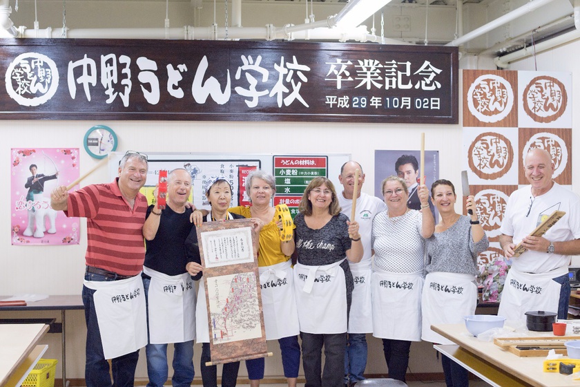 中野うどん学校手打ちうどん体験