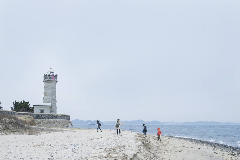 男木島燈塔和瀨戶內海
