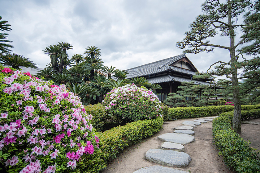 披雲閣の庭園