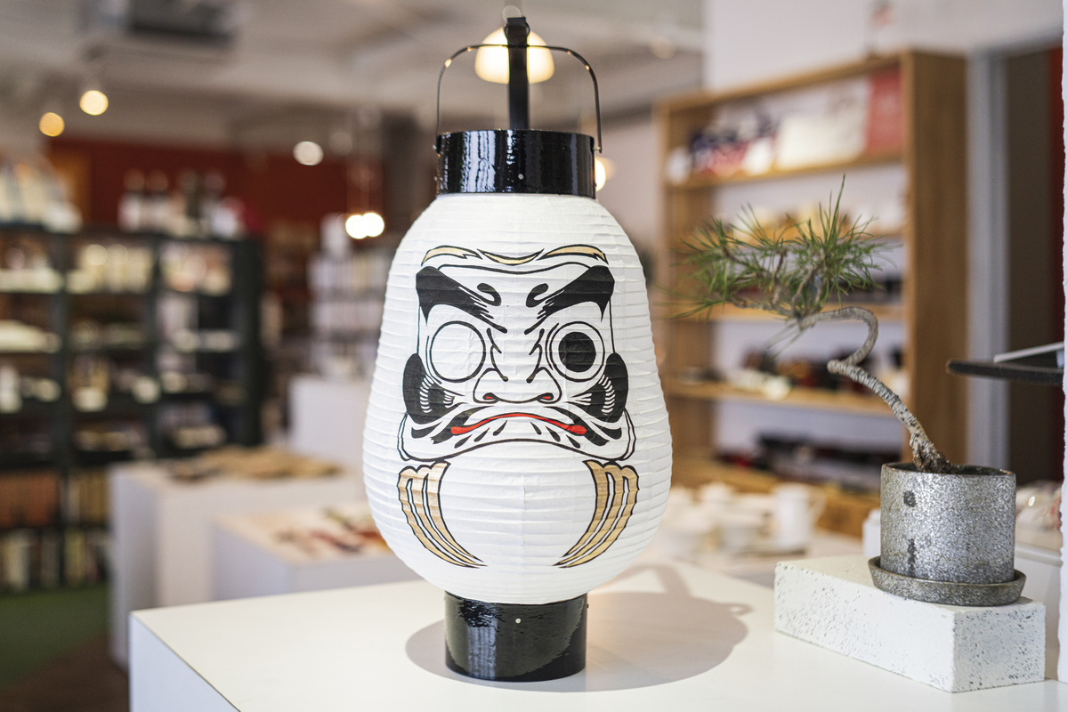 Daruma doll lanterns