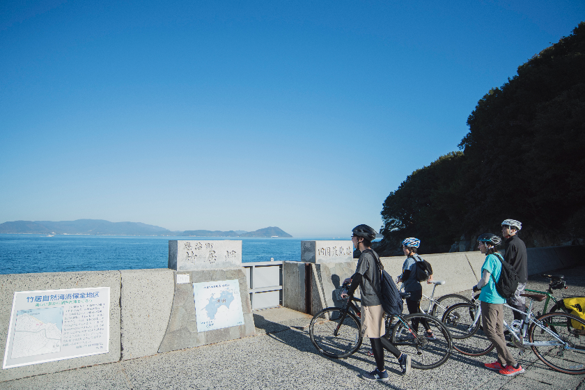 庵治半島の北端　四国最北端へサイクリング