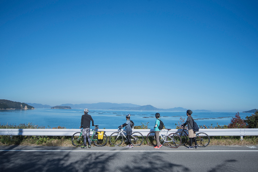 瀬戸内海と島々の多島美が魅力の庵治半島エリアへサイクリング