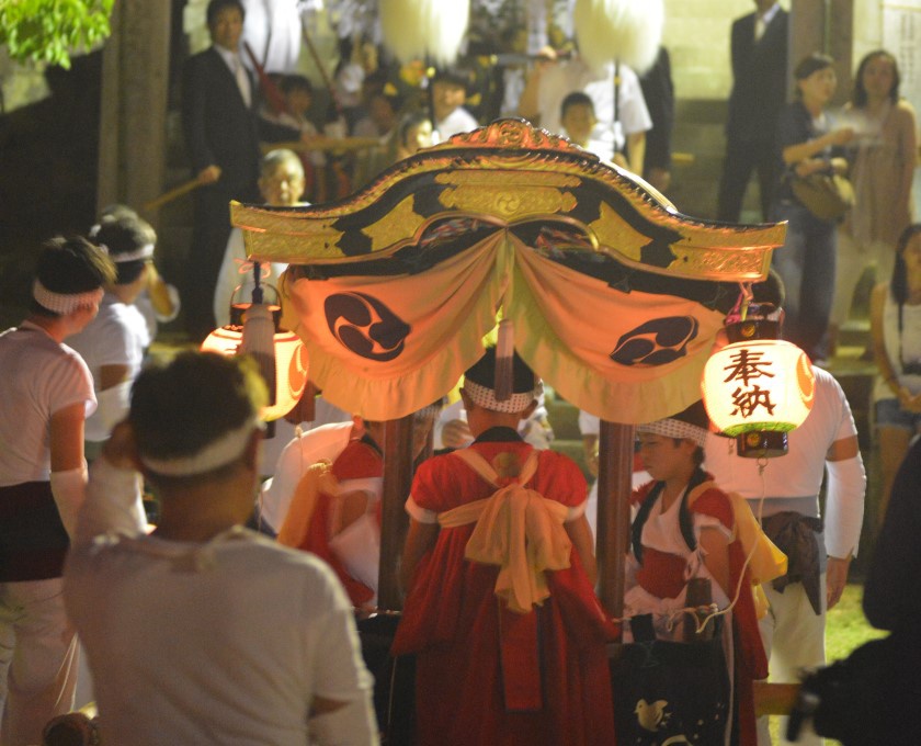 香川県指定無形民俗文化財「庵治の船祭り」の太鼓台