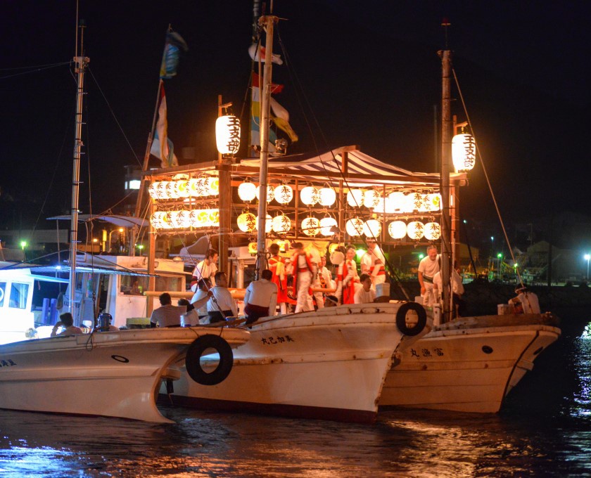 香川県指定無形民俗文化財「庵治の船祭り」の屋台船