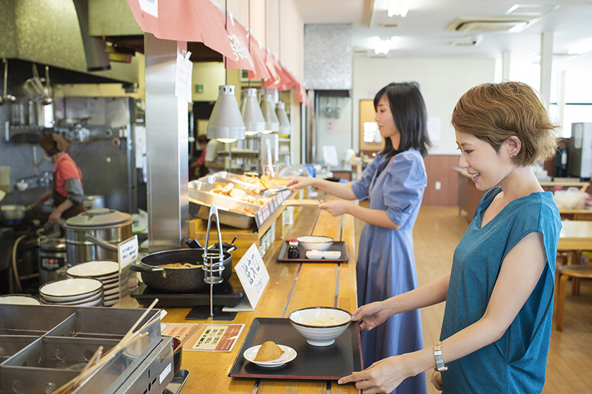 讃岐うどん「セルフうどん店」の注文から店を出るまでの流れ