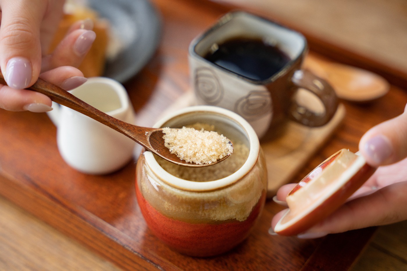 香南アグリーム さぬき母めしカフェのスイーツやコーヒーシュガーには鹿児島県種子島産さとうきびで作られた砂糖を使用